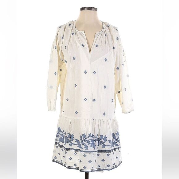NWT Madewell Jacquard Long Sleeve Tunic Dress G6486 $145 Sold Out!- size S - Picture 1 of 4